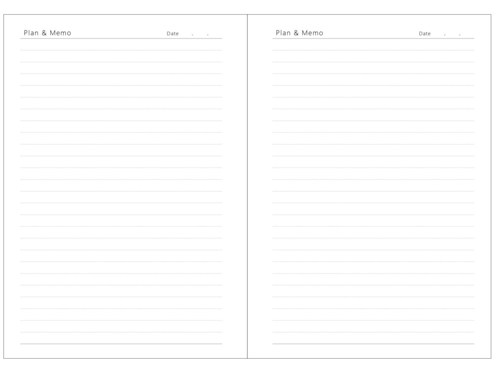 lined page