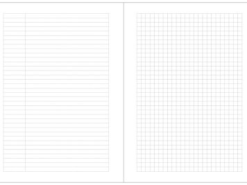 Grid and Lined planner pages