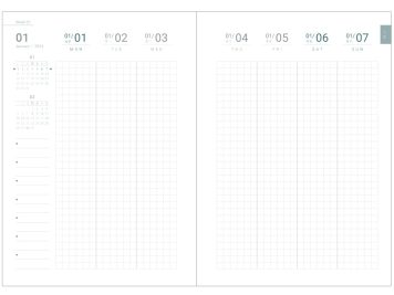 weekly planner pages