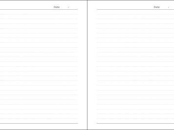 fully lined pages